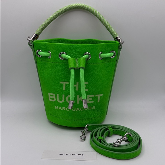 MARC JACOBS Leather Mini Bucket Bag - Apple - Picture 3 of 11